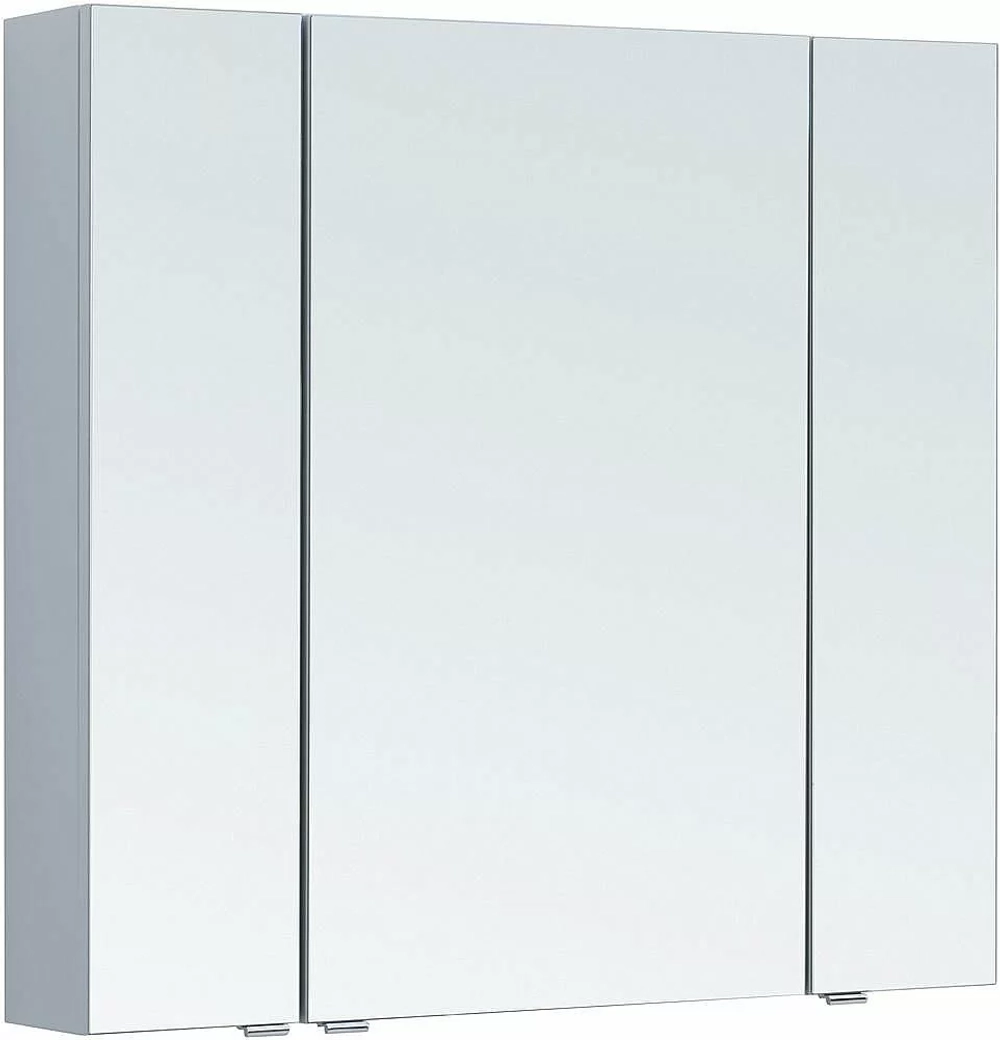 Зеркальный шкаф Aquanet Алвита new 90 серый