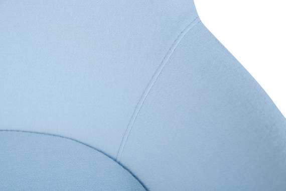 Крутящееся кресло A646-5 (Elegance S), голубой кашемир, ножка хром