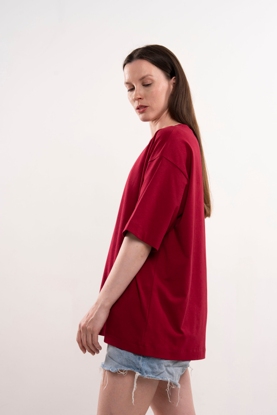 Оверсайз футболка со спущенным рукавом | + цвета
