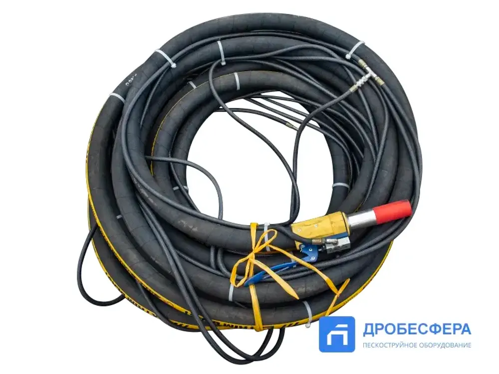 Рукав напорный ДУ32 - 10 метров с дистанционным управлением без сопла арт. АСО-150.28.00.000