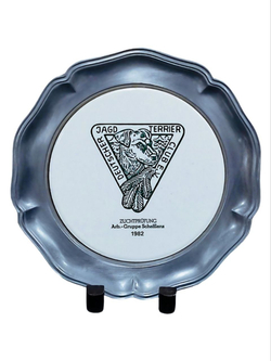 Настенная тарелка "Немецкий клуб ягдтерьеров" Германия