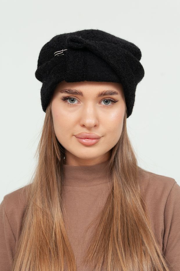 Комова №2330Б (Серый/черное серебро / 57-58 / 30х30х6 / б/р / Серый / Шерсть / 0.3)