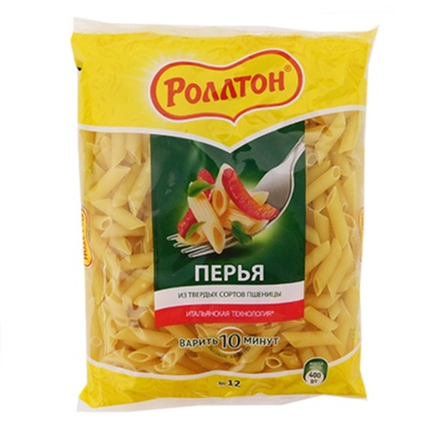 Макароны Роллтон перья 400 гр