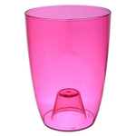 Кашпо для цветов пластиковое d-12,5см для орхидей фиолетовое