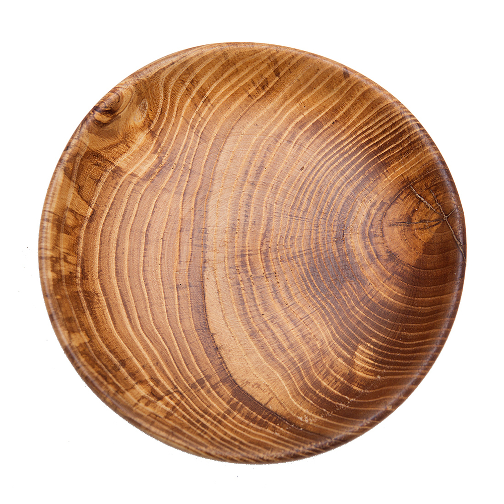 Деревянная тарелка Art of Siberia из цельного куска древесины сибирского вяза, 19,5 см. T70