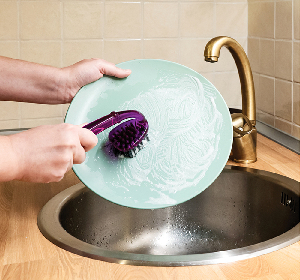 Щетка для мытья посуды ГЛЯНЕЦ (микс) М5203