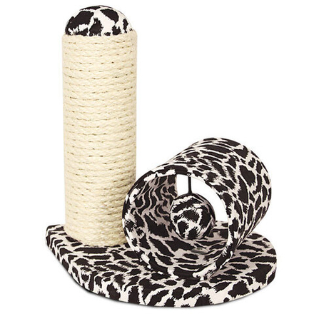 Когтеточка Gamma "Столбик и туннель" из сизаля 230х200х240