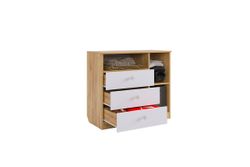 Комод «Форсаж» (Дуб крафт золотой/Белый), ЛДСП, Мебельсон, г. Ижевск