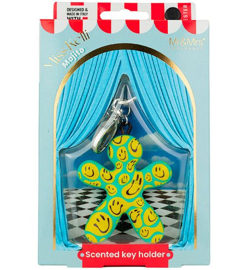 Аромабрелок с шармом Miss Kelli жёлто-зелёный Мохито, Mr&Mrs Fragrance