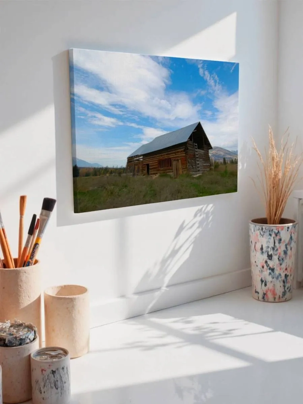 Картина на стену 40 X 50 Дом в горах