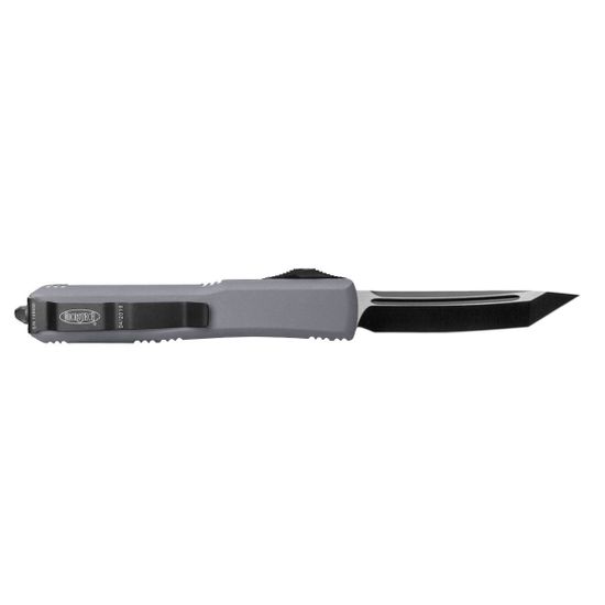 Автоматический нож Microtech Ultratech Black 123-1GY c клинком из стали Uddeholm Elmax® SuperClean, рукоять алюминий