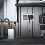 Выключатель одноклавишный проходной (hammer черный)