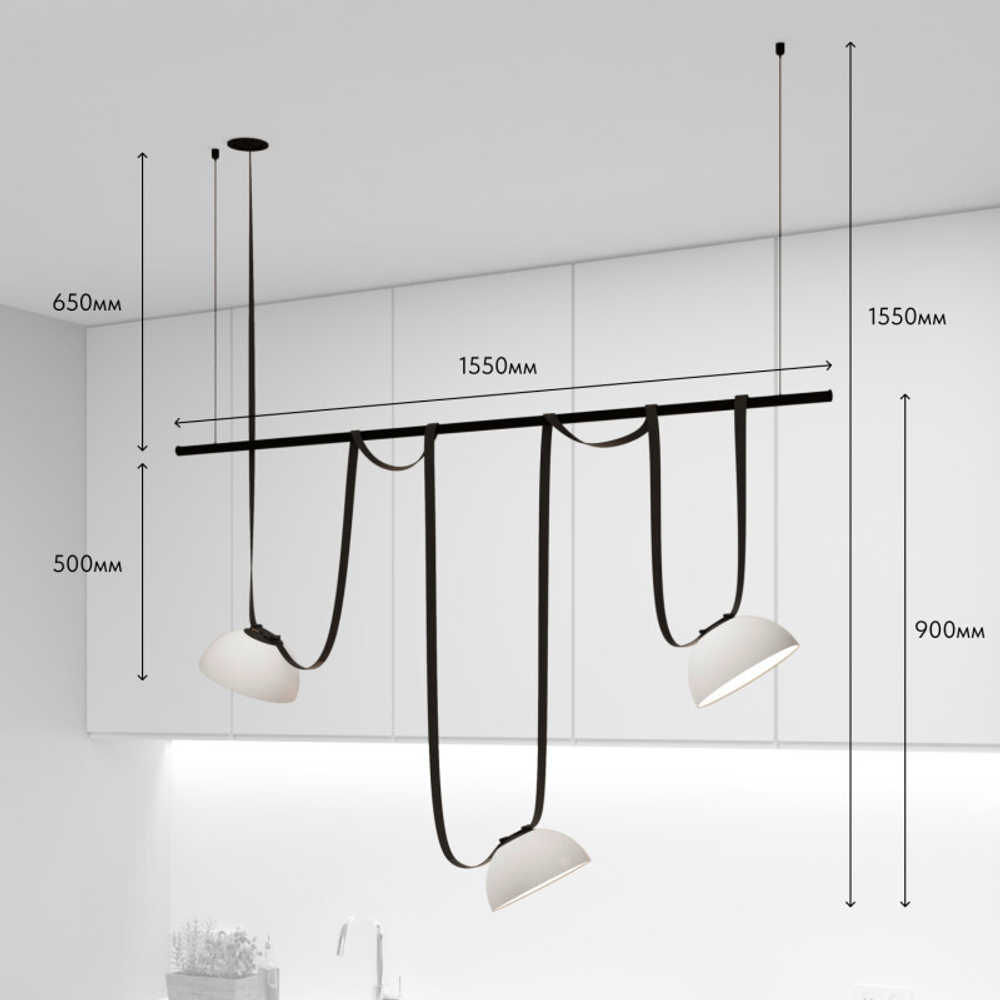 Комплект ременной трековой системы Denkirs Belty Set DK55SET05-02-DG