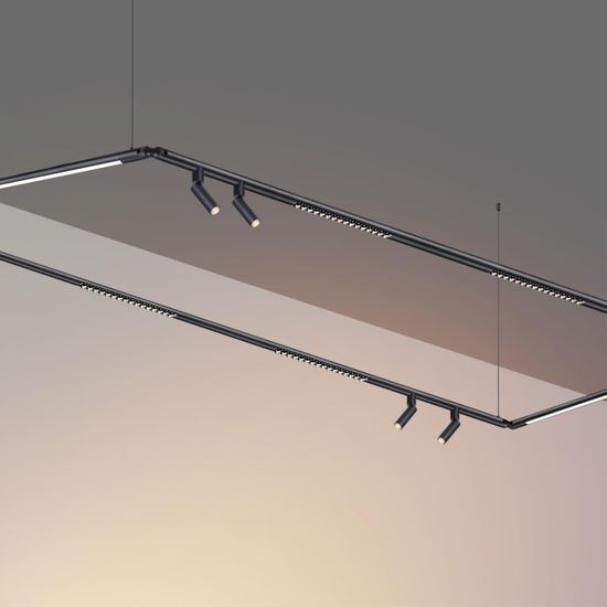 359366 KONST NT24 032 черный Светильник диммир. со сменой цв. температ. (управл. - пульт ДУ или прилож. Smart Life) IP20 LED 8W 48V 3000-6000К GLAT