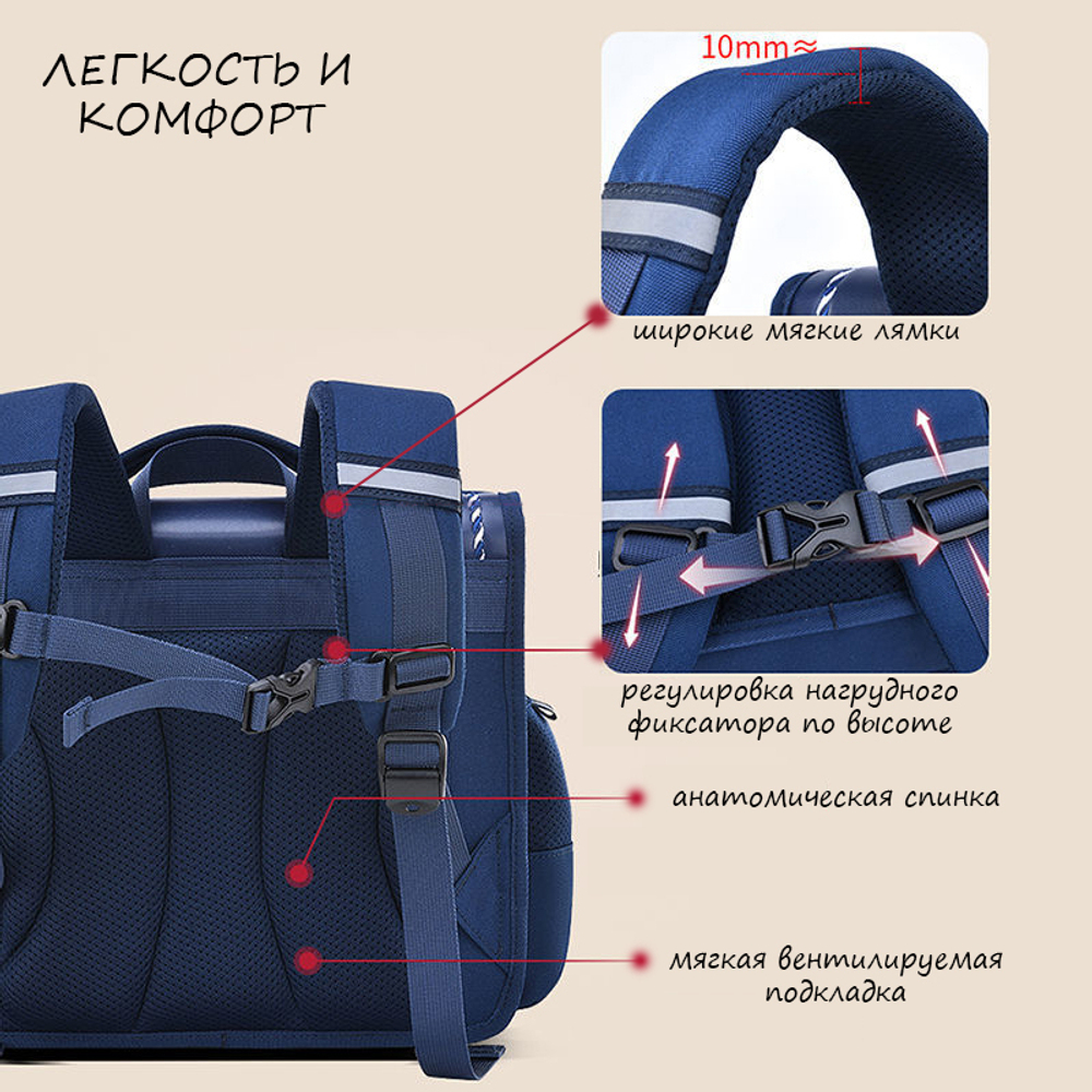 Ранец Paul Frank Satchel Rotlock Dark (Blue)