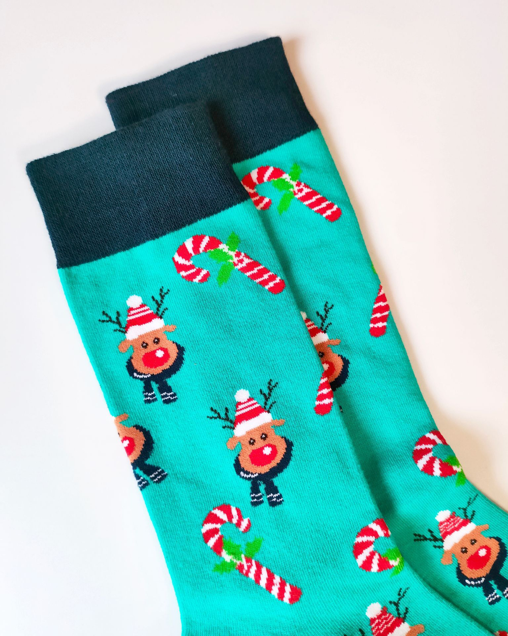 Носки НГ р.35-40 "Happy NY" Олень в Шарфе