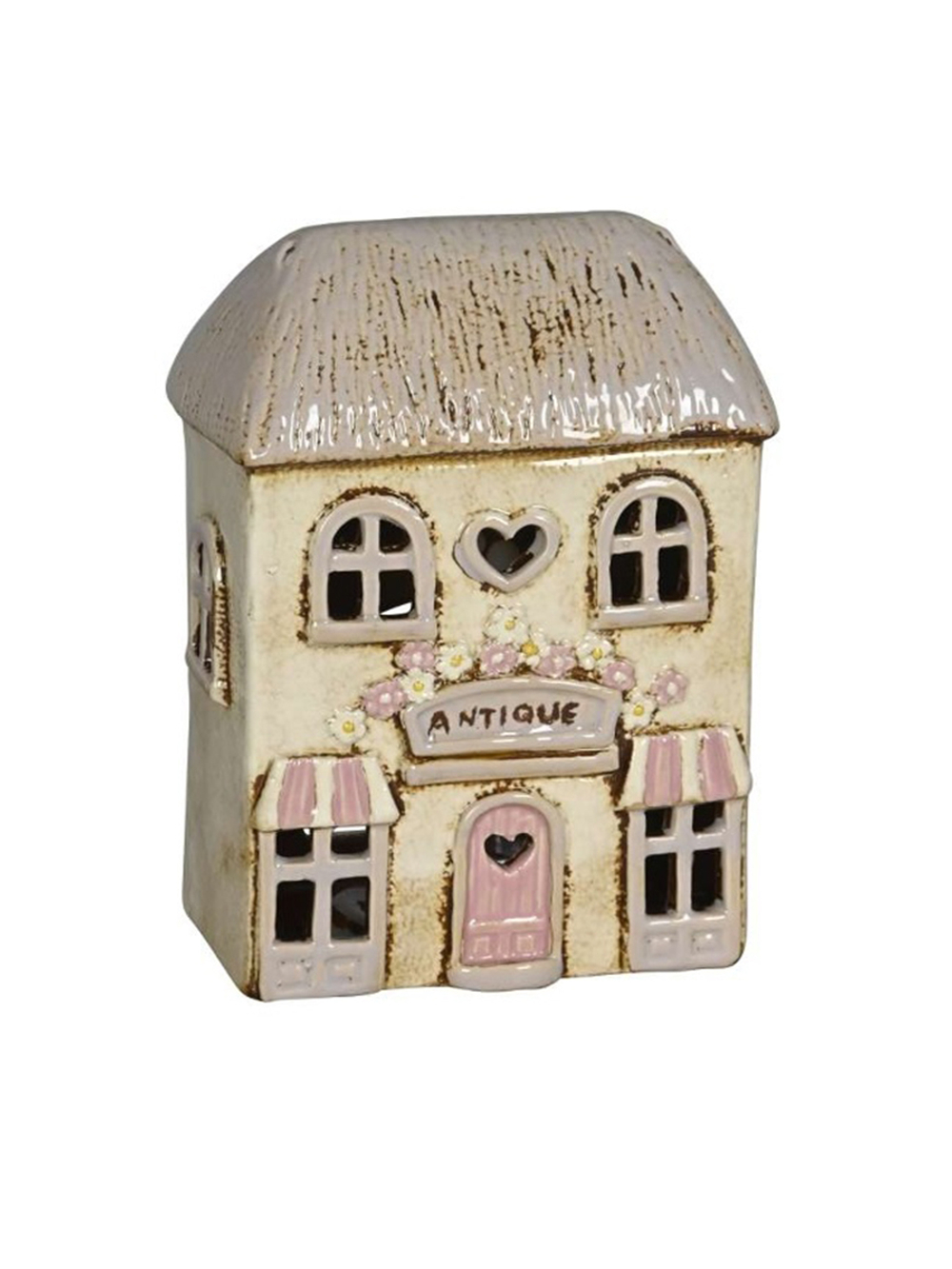 Подсвечник "Домик-анткварный магазин" 13x7xH20см от CAMPO Home & Garden