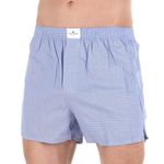 Мужские трусы-шорты набор 2в1 (голубые, в разноцветную клетку) Tom Tailor 70179/5100 654