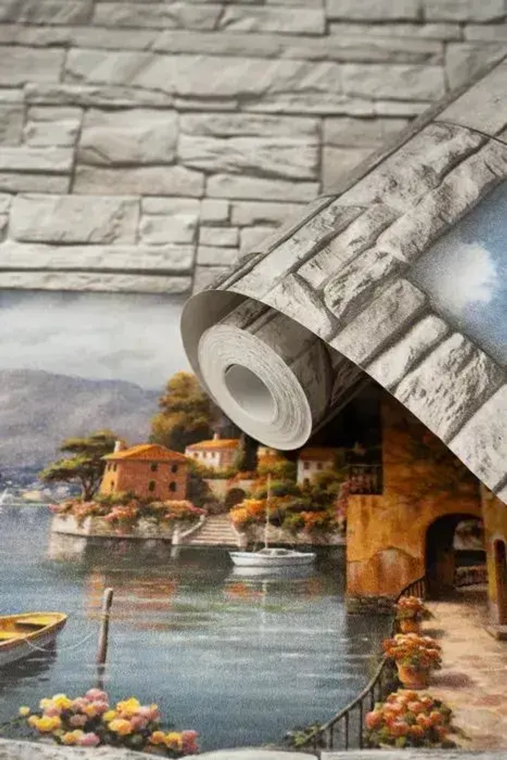 Обои бумажные, моющиеся, полуметровые, 0,53*10м, Рандеву 7