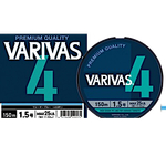 Шнур Varivas PE x4 200м 1.5 max.25lb 0.21мм 11.32кг Water Blue