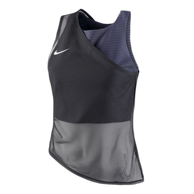 Женская теннисная майка Nike Dri-Fit Advantage Slam Tank Top Women - Black, Violet