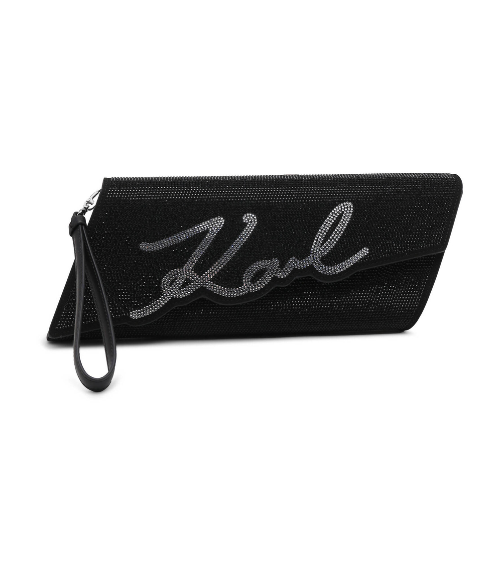 Клатч k/evening signature clutch rhi Karl Lagerfeld - черный(240W3024)