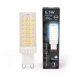 Лампа Gauss LED 6,5W G9 АС185-265V 770 lm 4100K керамика  107309206