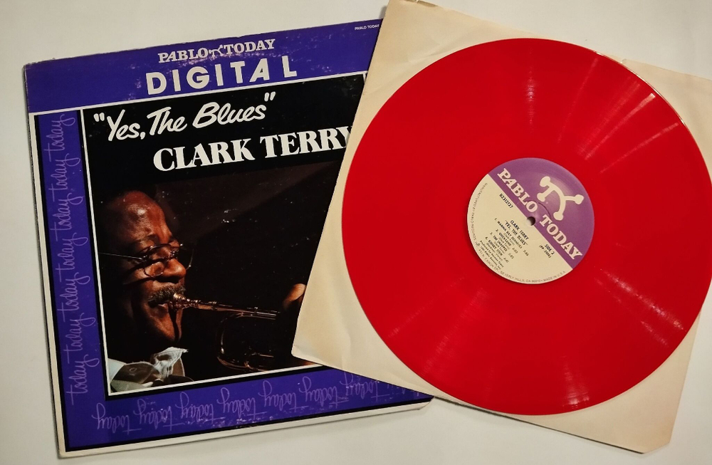 Винтажная виниловая пластинка LP Clark Terry Yes, The Blues (USA 1981) (Red Vinyl)