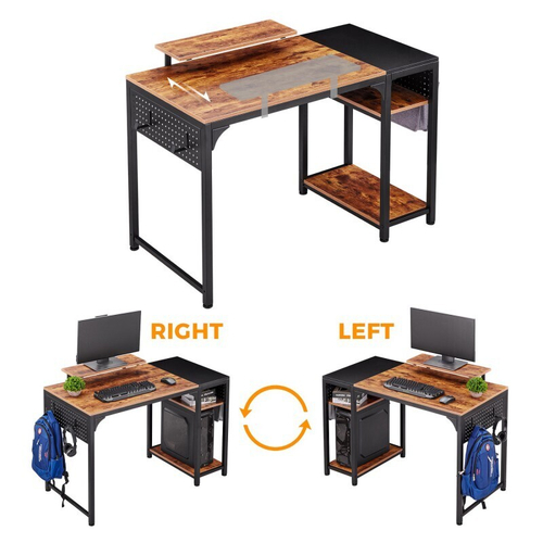 Стол письменный (для компьютера) EUREKA ZX-SS120B-RBB, Brown (ZX-SS120B-RBB)