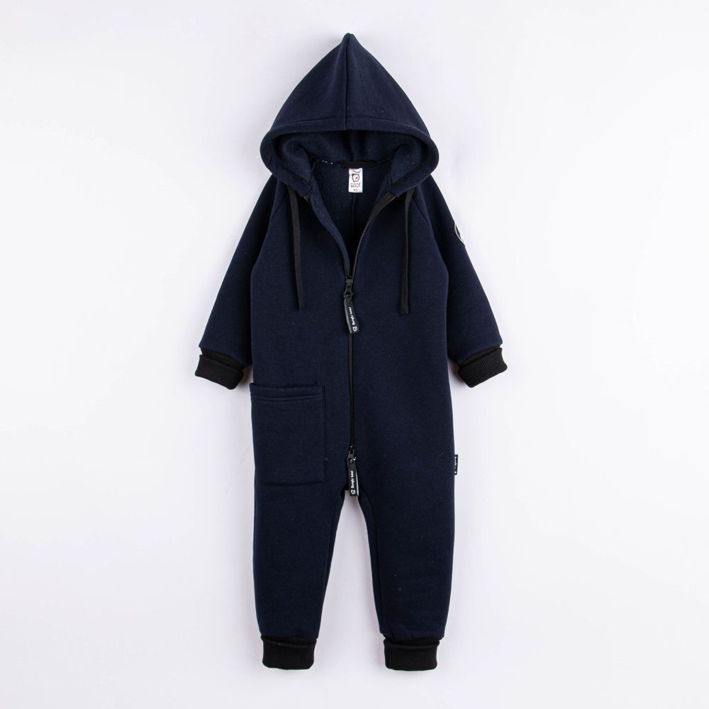 Комбинезон с накладным карманом "Ежевика" утепленный