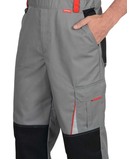 Полукомбинезон "Сириус-Стан" (серый/черный/красный)