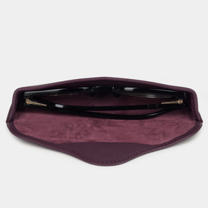 Футляр для очков Vision из кожи козы, фиолетового цвета