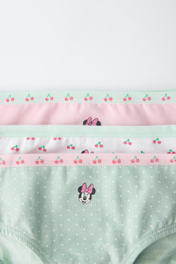 ZARA НАБОР ИЗ ДВУХ ТРУСОВ С ПРИНТОМ MINNIE MOUSE © DISNEY, РОЗОВЫЙ