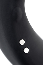 Черное эрекционное виброкольцо с управлением через приложение Lovense Diamo Vibrating Cock Ring Black