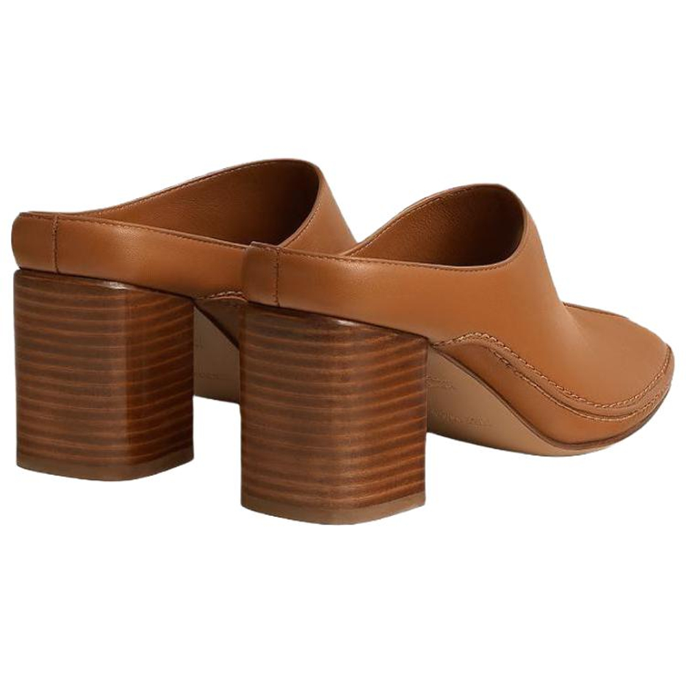 HERMES Closed Toe Slippers 7cm Women"s Brown