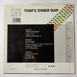 Винтажная виниловая пластинка LP After One Tom's Diner Rap (Germany 1990) Maxi Single 45 RPM