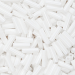 Японский бисер TOHO Bugle (стеклярус) 6mm (№41), непрозрачный глянцевый