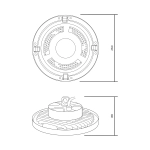 Св-к Gauss UFO подвесной 150W 18000lm 5000K IP65 D260*88мм черный скобка в комплекте 821536350