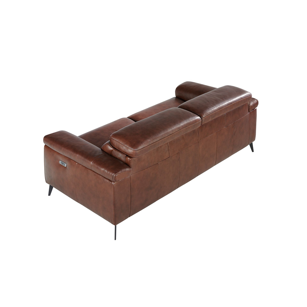 Диван Angel Cerda 3-х местный 5319-3P-M1595 /6117 с реклайнером коричневый