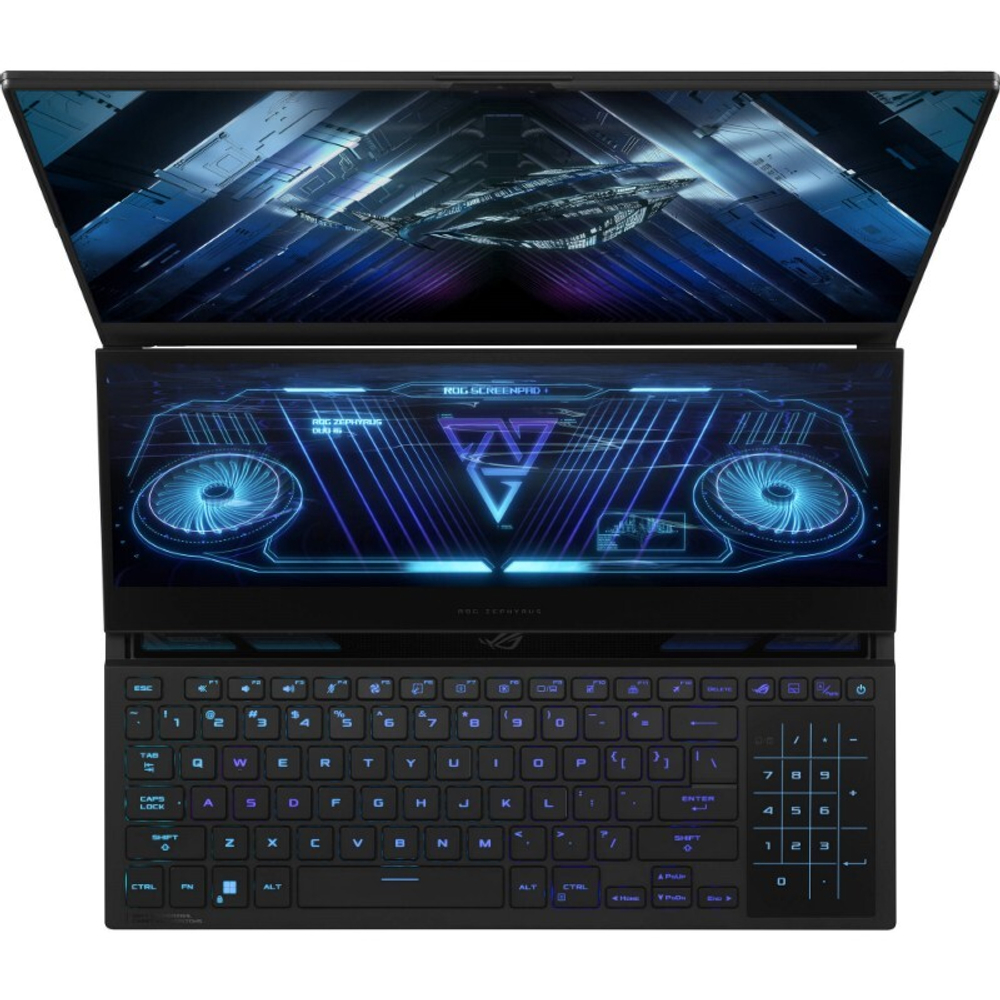 Ноутбук Asus ROG Zephyrus Duo GX650PY-NM083W, Ryzen 9 7945HX, 32Gb, SSD2Tb, RTX4090 16Gb, 16" IPS WQXGA (2560x1600) Win11 Home, black