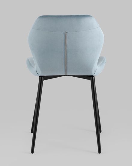 Стул Эдвин велюр пыльно-голубой