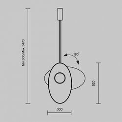 Подвесной светильник Maytoni Evolution MOD396PL-L10BL3K