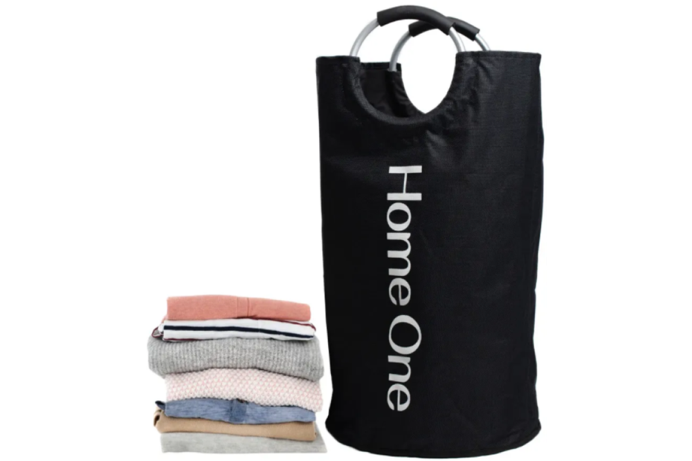 Корзина для белья Home One, 72х35, полиэстер, черный