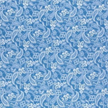 Бандана Бирюзовая с белым огурцом