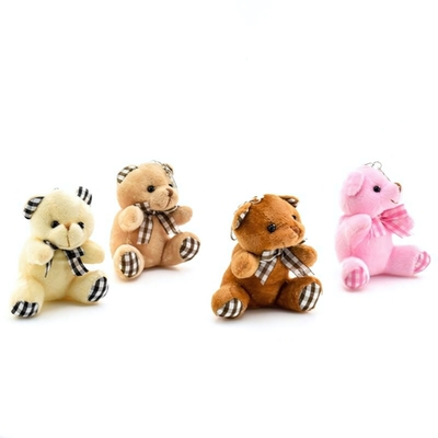 Игрушка мягкая брелок Медведь, 4 микс, 8,5 см