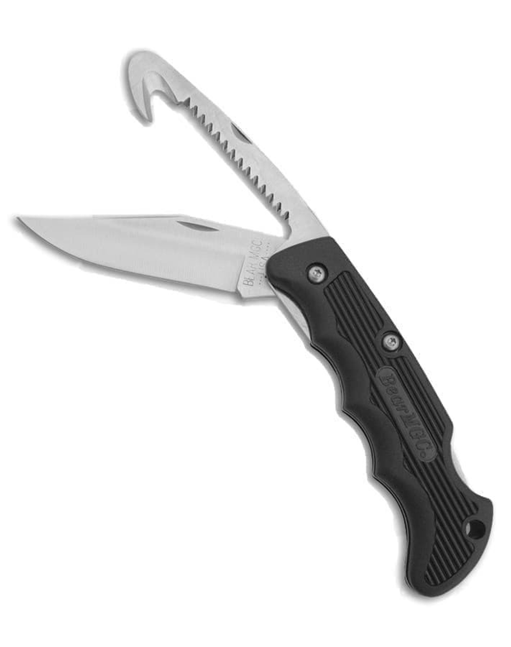 Нож Bear&Son CushION (Ион)ed Grip Lockback 5 1/4" + крюк-пила (460gh)