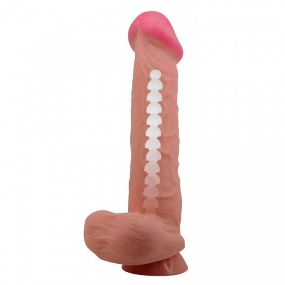 Реалистичный фаллоимитатор Sliding Skin (26×5,5 см)