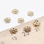 Шапочка, цвет золото, размер 5,5*2 мм, цена за 10 шт