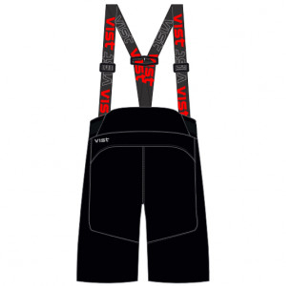 VIST 25/26 шорты горнолыжные юниорские JASPER PRO Junior BLACK Russia Ski Team
