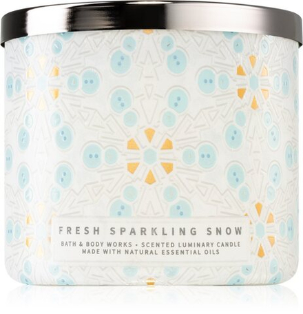 Bath & Body Works Fresh Sparkling Snow - ароматическая свеча /   411  g  / GTIN 667555505253